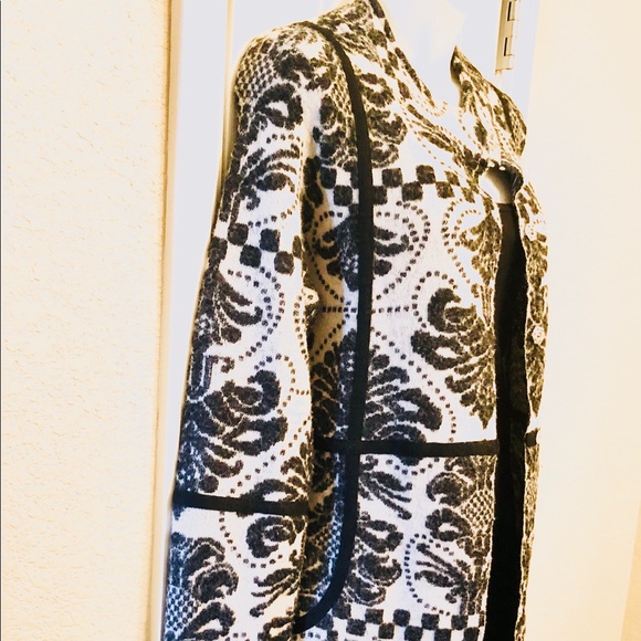 🔥FINAL SALE🔥FLEUR PRINT WOOL DUSTER - Picture 2 of 8